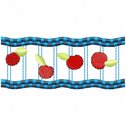 Cherry Embroidery Design 4